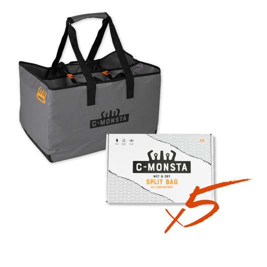 C-Monsta Lightweight Split Bag - V2 for Retailers x5 (UK)