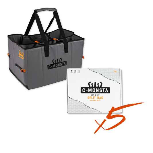 C-Monsta Heavy Duty Split Bag For Retailers x5 - V2 (UK)